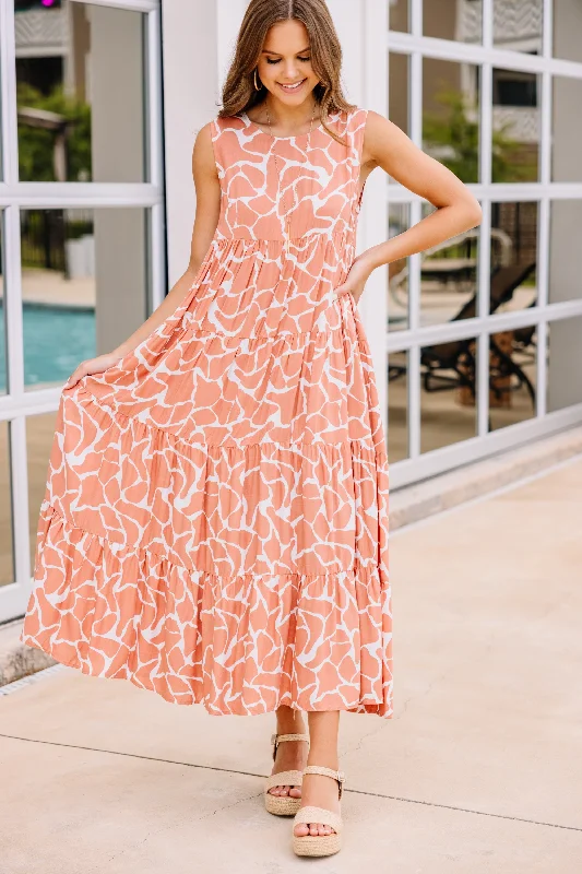 Need You More Coral Pink Animal Print Dress From Casual To Classy