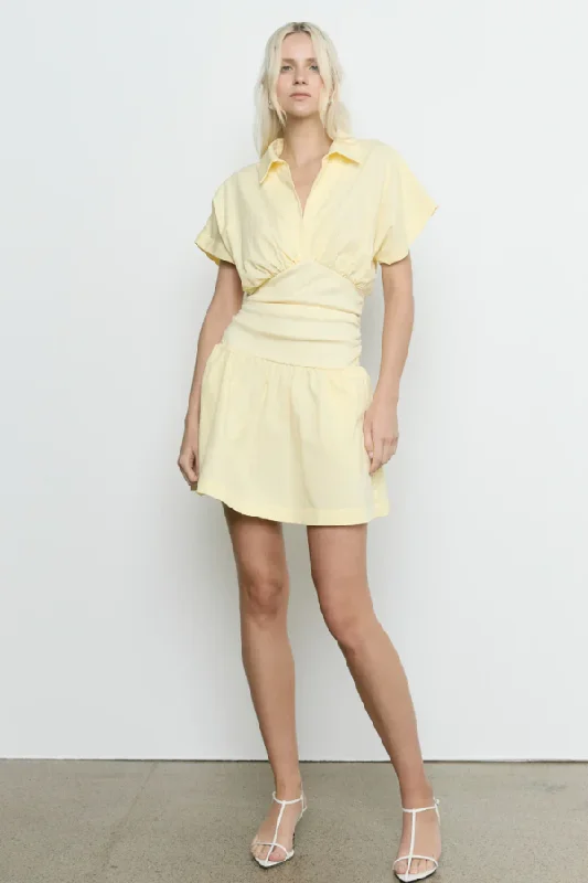 Prophecy Mini Dress Soft Yellow Limited Styles