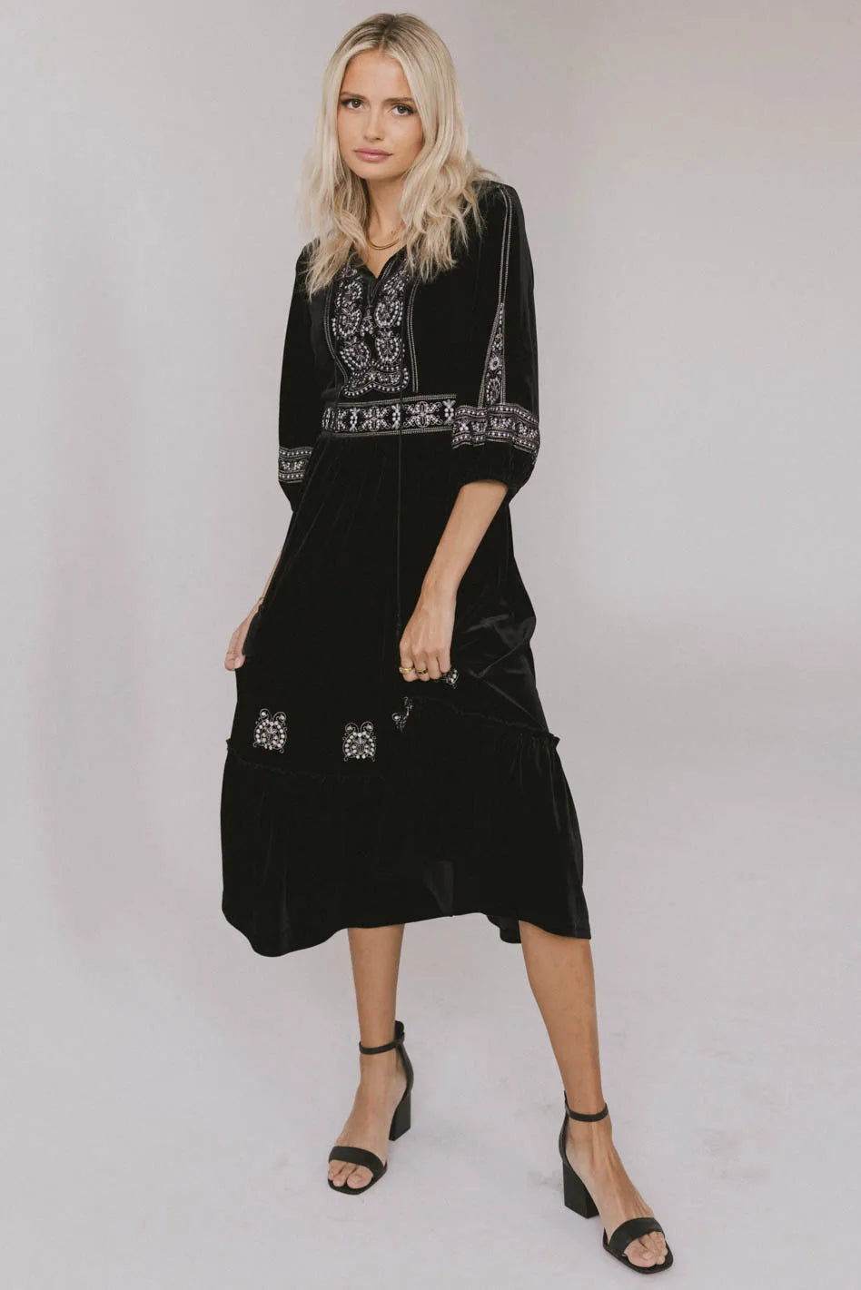 Alina Velvet Midi Dress - FINAL SALE Women's Fashion Hotspots