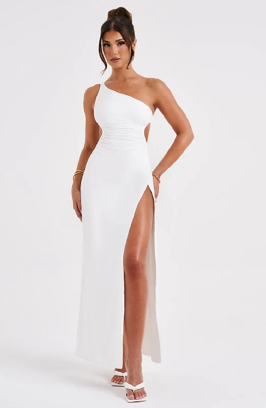 Alecia Maxi Dress - White Summer Deals