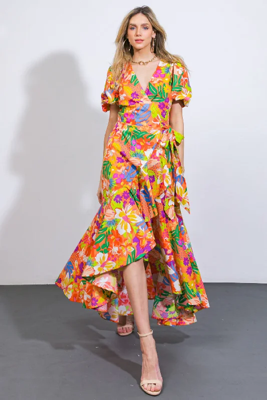 GARDEN OF LIFE WOVEN MIDI DRESS Trend Leading Collection