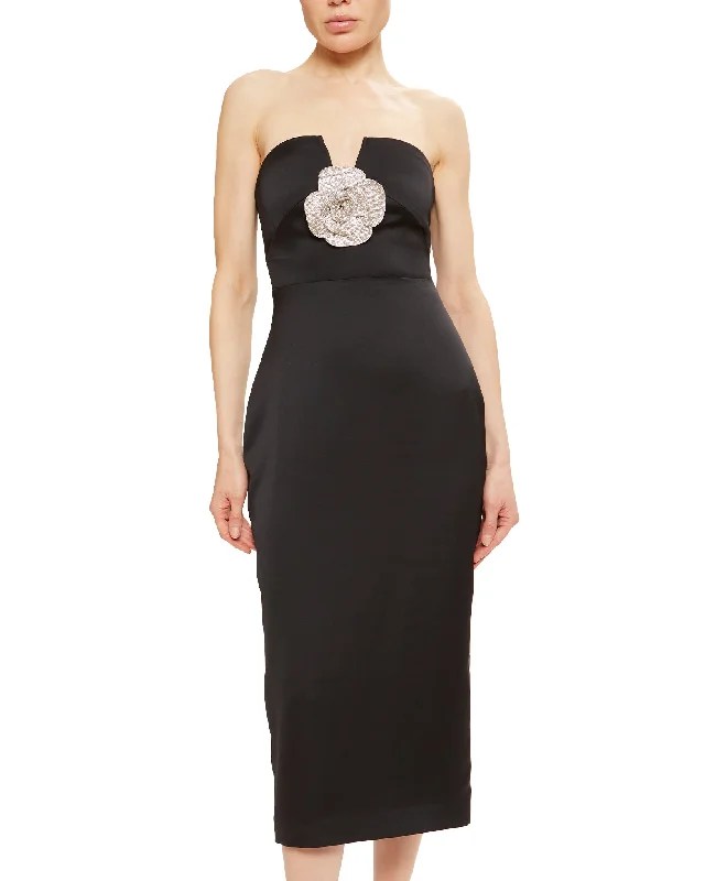 Denisa Strapless Midi Dress Mega Sales