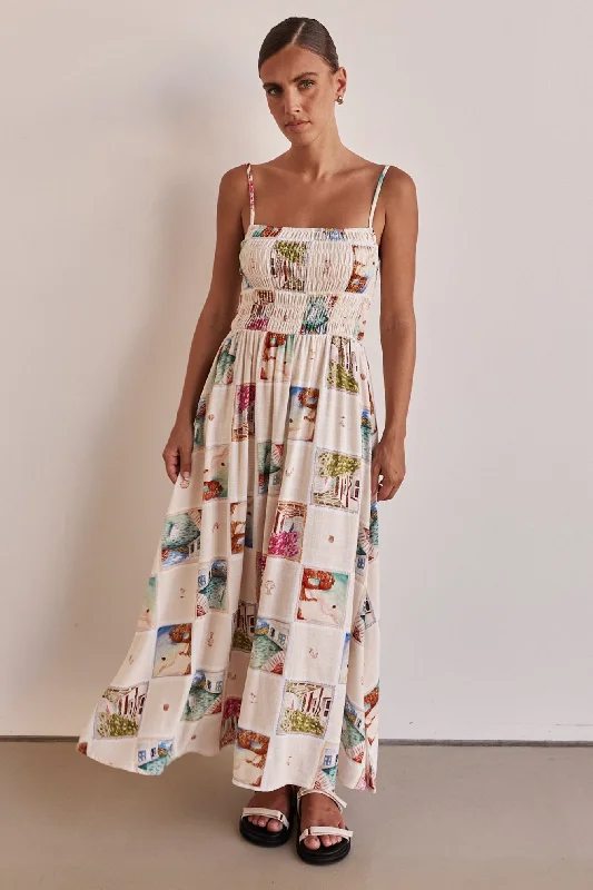 Jamie Maxi Dress (Cream) New Season Fashion Preview Sale