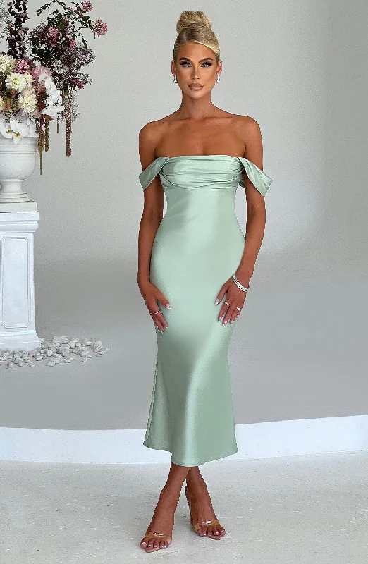 Jennifer Midi Dress - Mint Latest Fashion