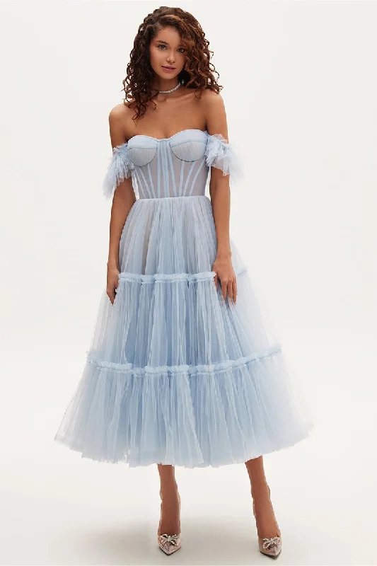 Geisha Bustier Tulle Midi Dress Massive Selection Sale