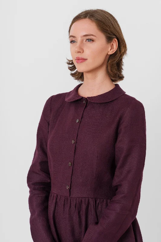 Classic Dress, Long Sleeve, Twill Linen Special Offer