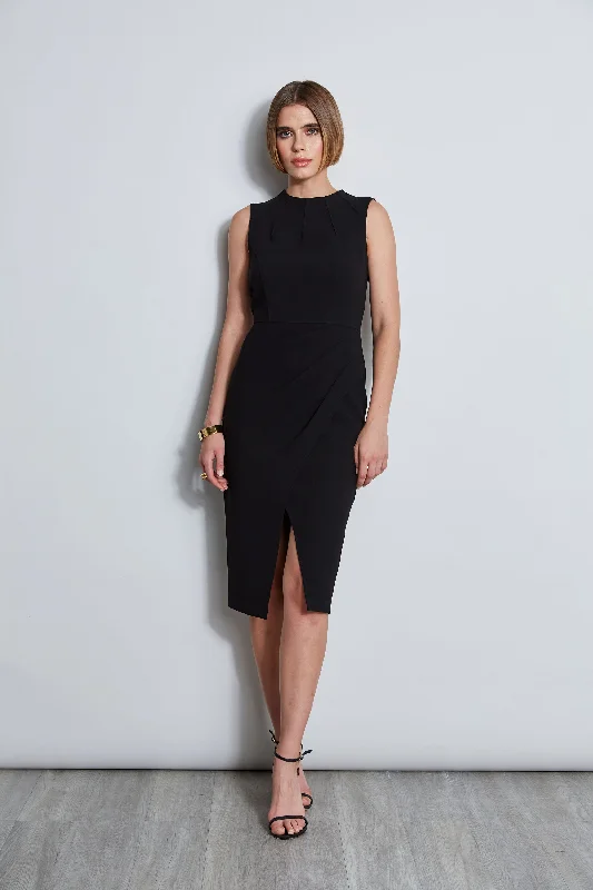 Dart Neck Faux Wrap Dress Grab Romantic Date - Night Styles Now