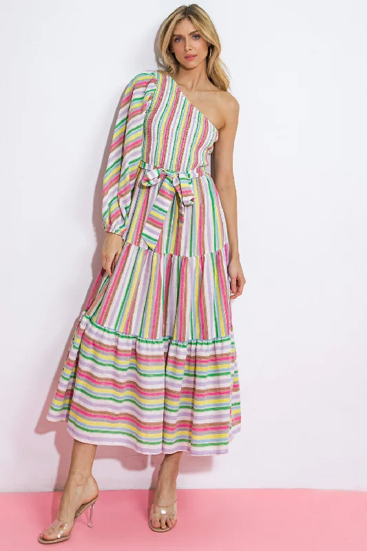 NO MATTER WHERE I GO WOVEN MIDI DRESS Cottagecore Rustic Charm Style