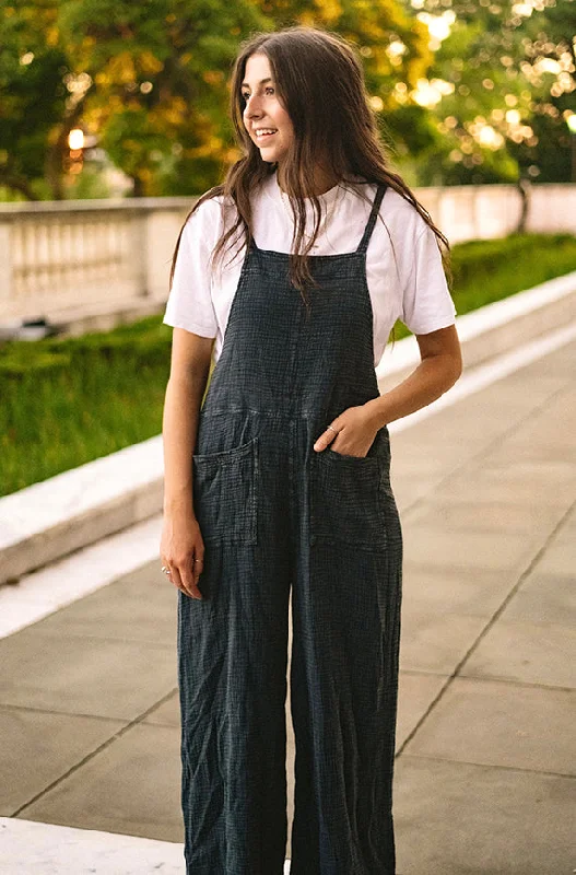 Scottie Mineral Washed Cotton Jumpsuit - FINAL FEW Stylish Looks