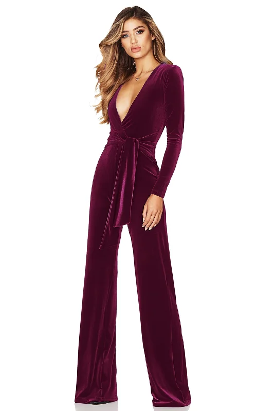 VAMP VELVET JUMPSUIT Celebrate With Big Savings