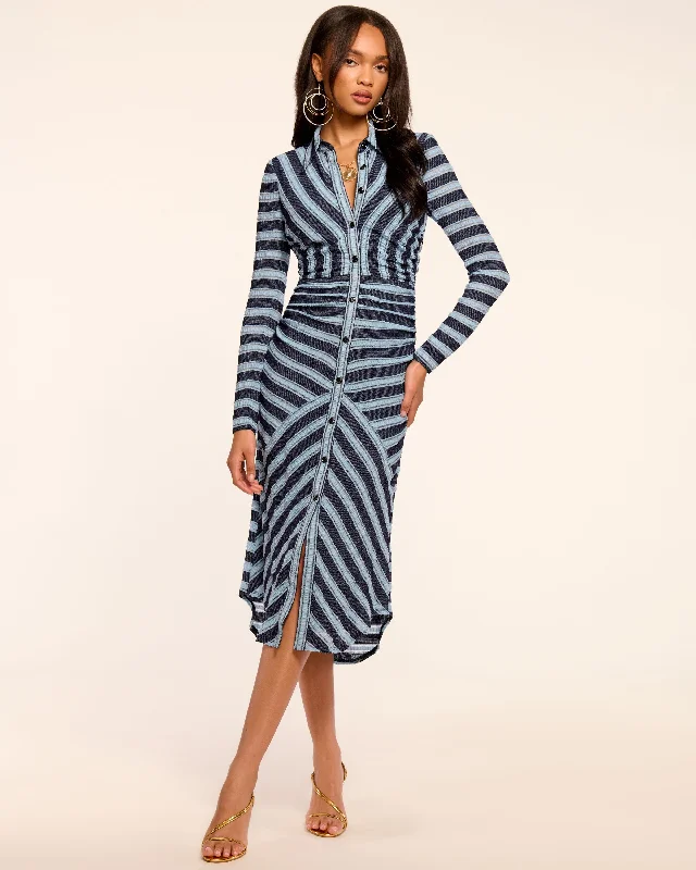 Wyatt Button Down Knit Midi Dress Versatile Style Wardrobe