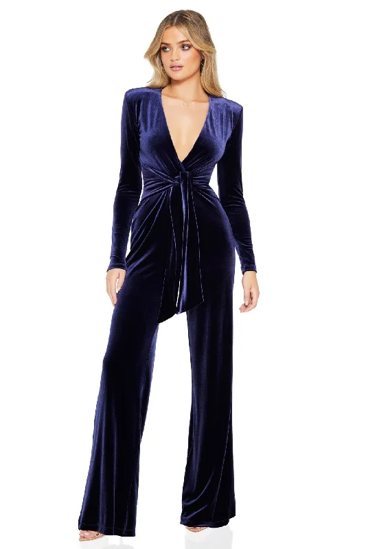 VAMP VELVET JUMPSUIT Exclusive Sale