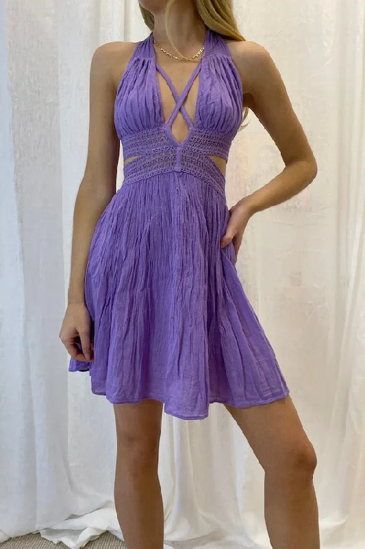 Artemis Mini Dress Lavender Trendy Attire For Her