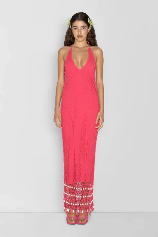 Reis Macrame Maxi Dress Candy Refined Look