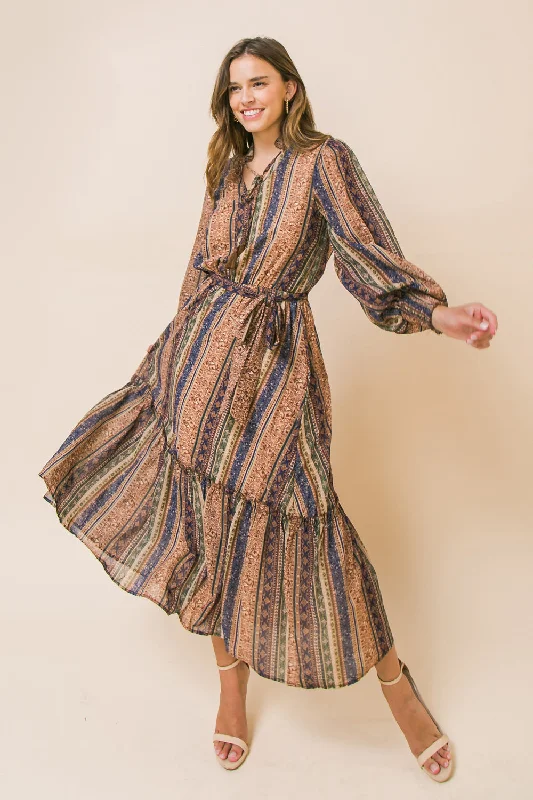 COVERED BY LOVE WOVEN MIDI DRESS Weekend Exclusive