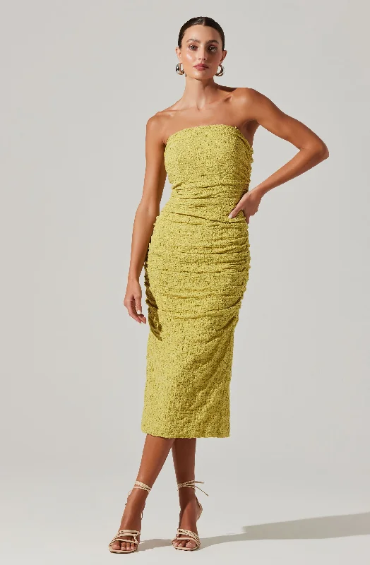 Galia Strapless Midi Dress Versatile Wardrobe Essentials