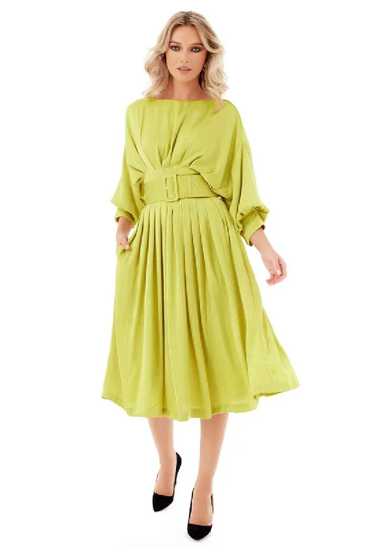 Fabulous Love Satin Midi Dress Trendy Clothing Sale