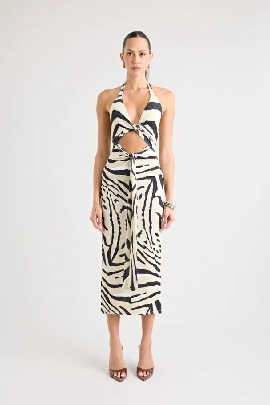 Toca Tie Up Dress Zebra Hot Deals