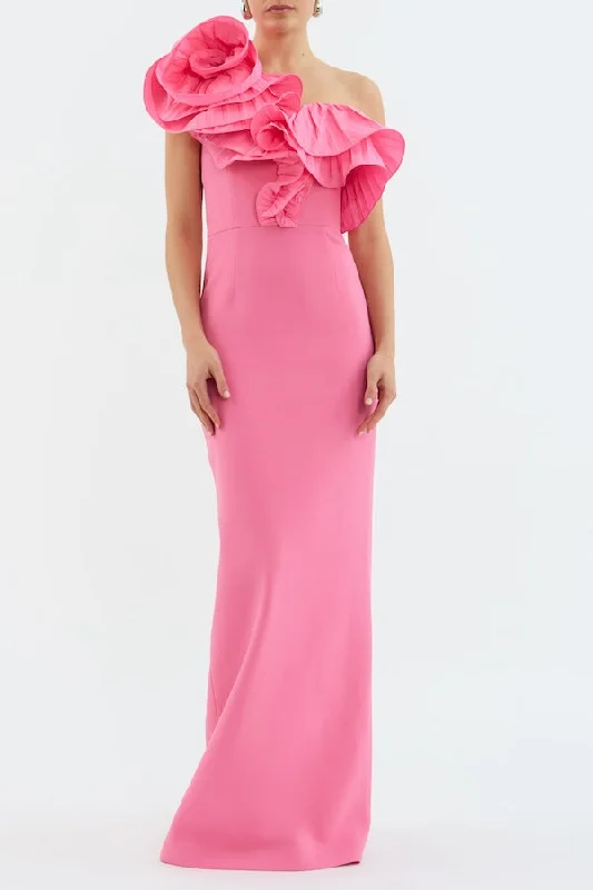 Rosita Gown Shrimp Pink Casual Chic