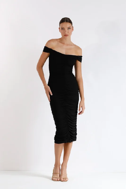 New Horizon Tapered Midi Black Versatile Wardrobe Essentials