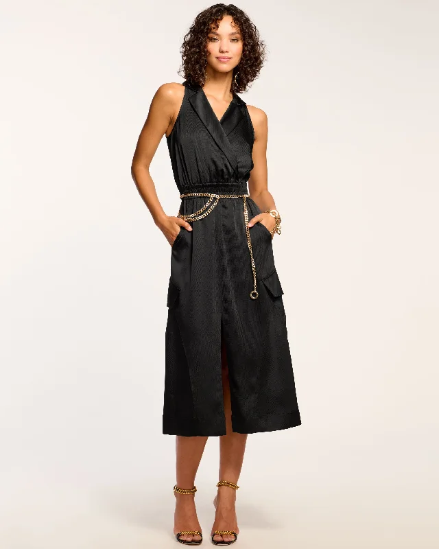 Nikia V-Neck Midi Dress Seasonal Sale