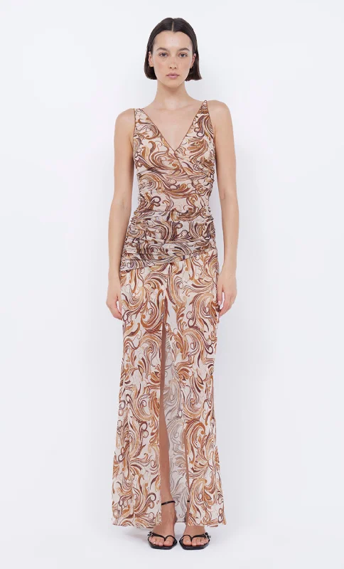 JOCELYN MAXI DRESS - CREAM SWIRL Exclusive Discount