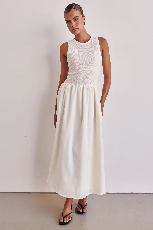 Reign Maxi Dress (Cream) Forward Trendsetter