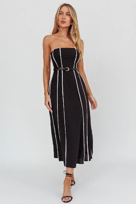 Azalea Sleeveless Midi Dress Black Best Sellers