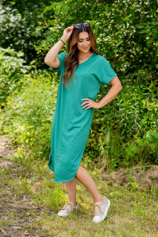 Relaxed Mid Seam Midi Dress Fashion Sale