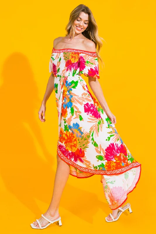 WHAT I LIKE ABOUT YOU FLORAL MIDI DRESS Luxe Layering