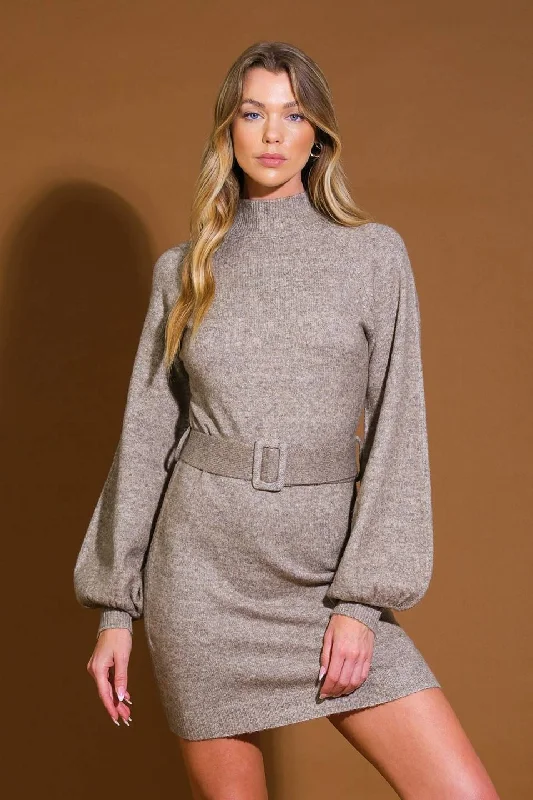 ALONG THE SHORELINE  SWEATER MIDI DRESS Fashion Sale