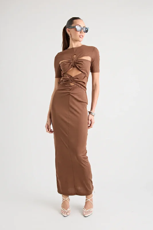 Florence Dress Chocolate Clearance Sale, All Cheap