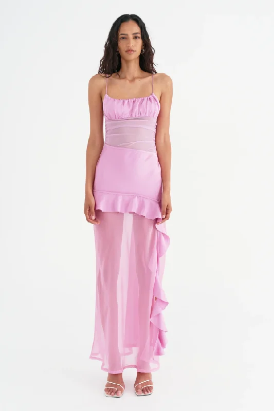 Delilah Maxi Dress Bubblegum Trendy Aesthetics