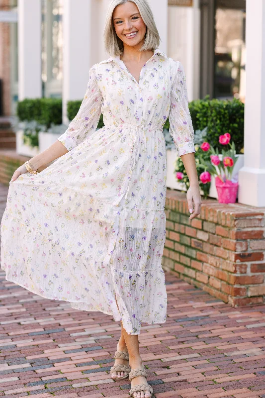 Show You Off White Ditsy Floral Maxi Dress Style Your Wardrobe