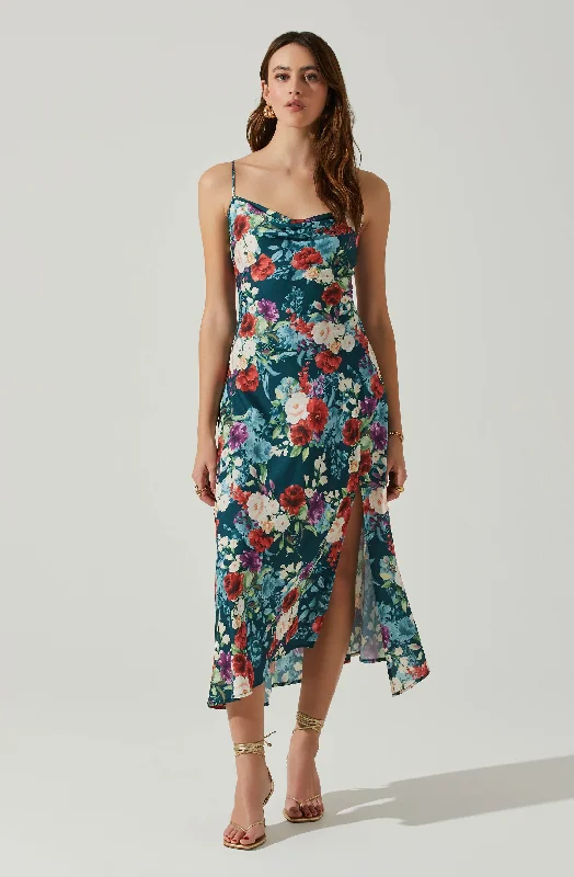 Gaia Floral Midi Dress Effortless Style, Endless Impact