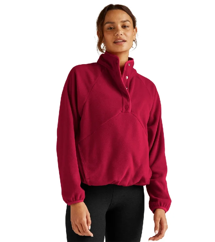 Beyond Yoga Tranquility Pullover Deep Cranberry Fashionista Favorites