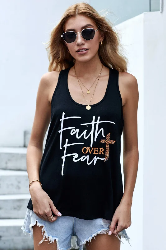 Cross Faith Over Fear Tank Bold Fashion