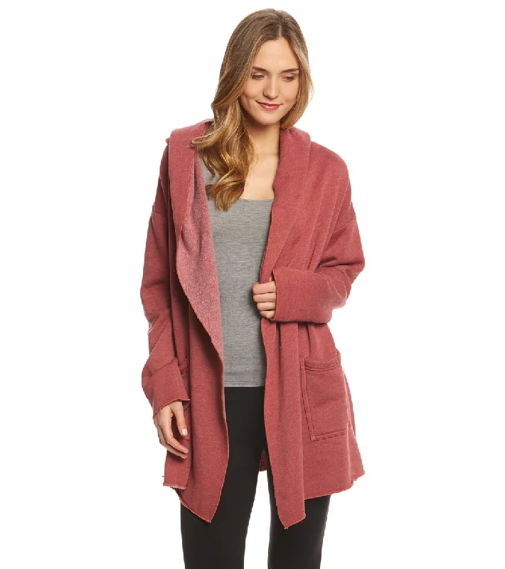 Hard Tail Slouchy Wrap Jacket Paprika Charming Silhouette