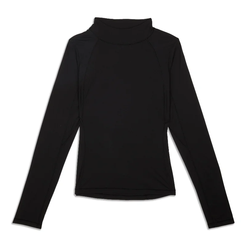 Mockneck Long-Sleeve Shirt Sale Fashion Forward Femininity