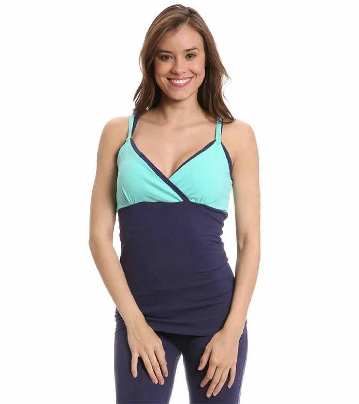 Satva Jana Empire Cami Navy/Turquoise High End Designer Brands Discount