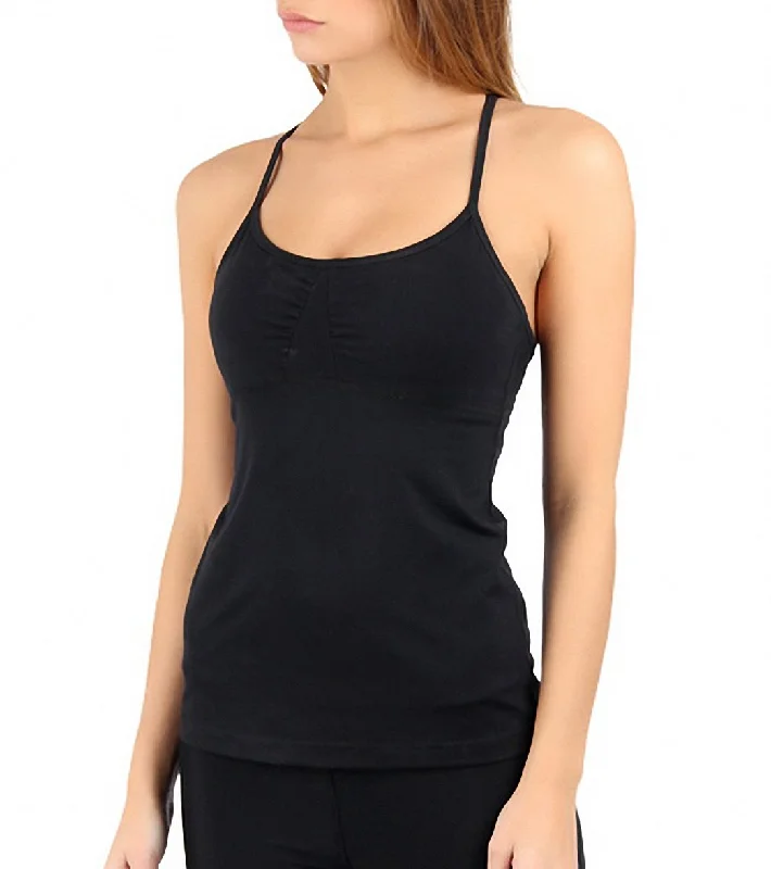 Tonic Women's Crescent Yoga Tank Black Wardrobe Refresh