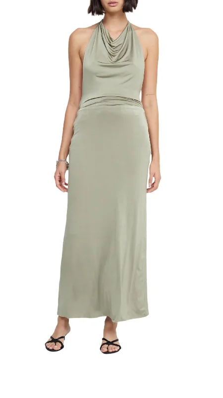 Ariel Halter Dress In Sage Sale Event, Prices Rock