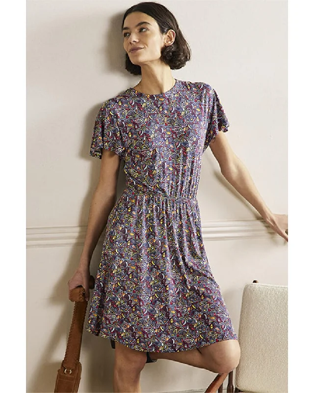 Boden Flutter Sleeve Jersey Dress The Latest Trends