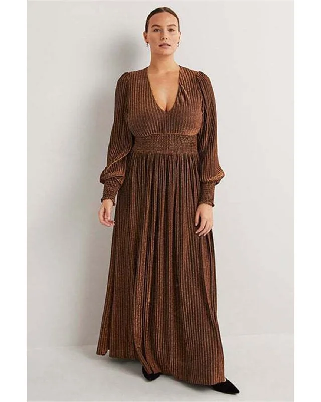 Boden Metallic Jersey Maxi Dress Budget Friendly Fashion