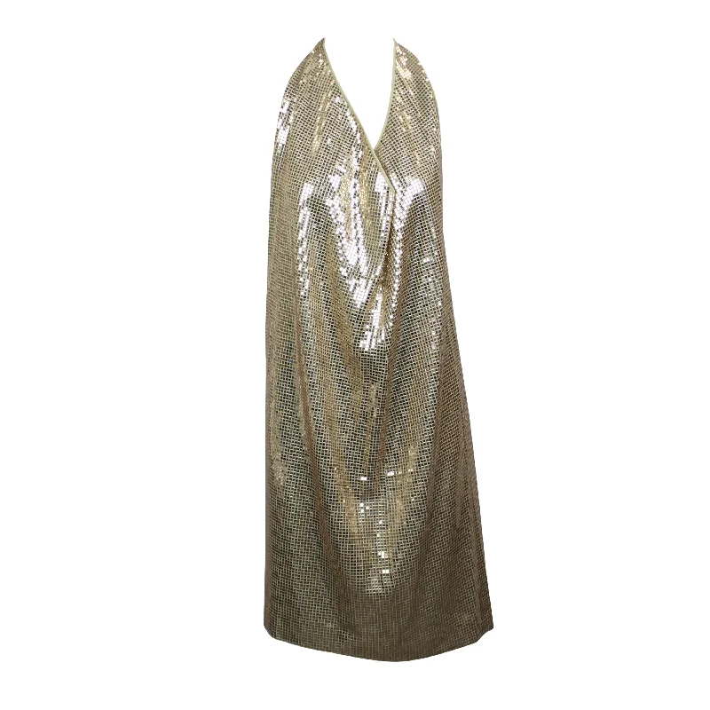 Bottega Veneta Sequin Dress - Gold Timeless Elegant