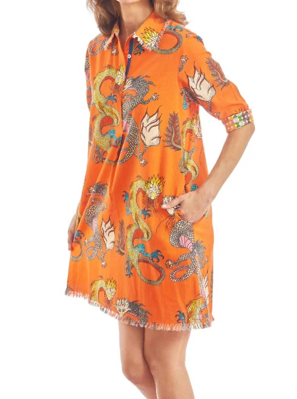 Chatham Dress In Orange Dragons Flash Sale