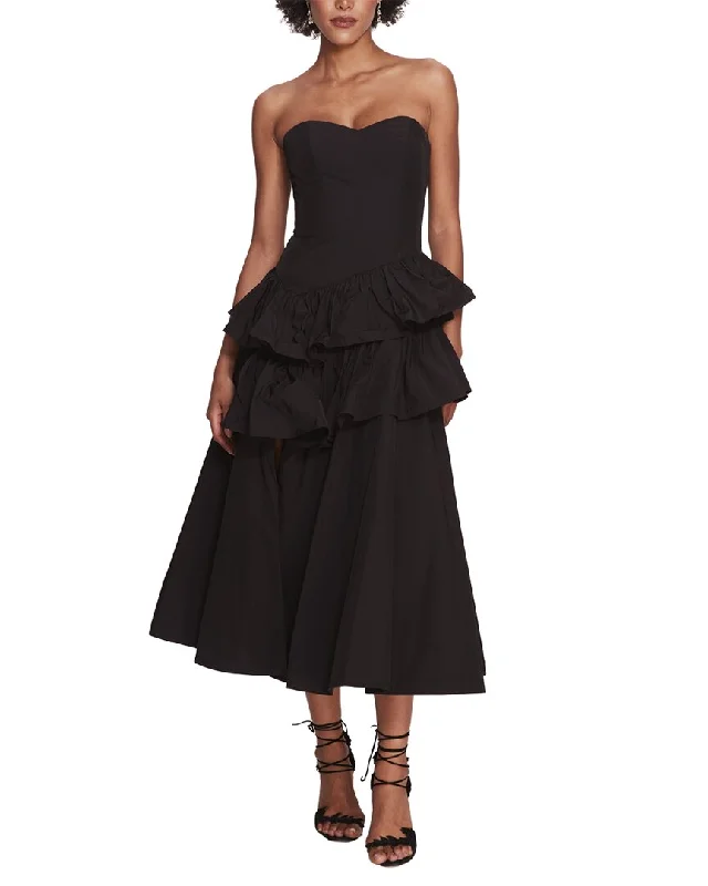 Marchesa Notte Midi Dress Grab Romantic Date - Night Styles Now