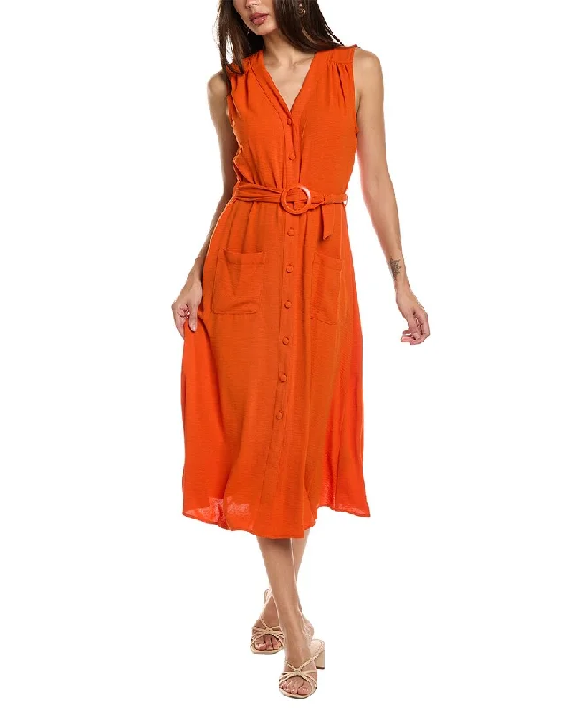 Sharagano Textured Airflow Shirtdress Trendy Women's Collection