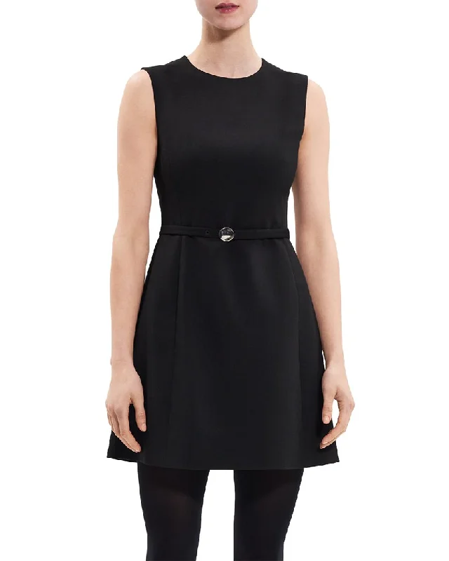 Theory Sculpted Wool-Blend Mini Dress Effortless Style, Endless Impact