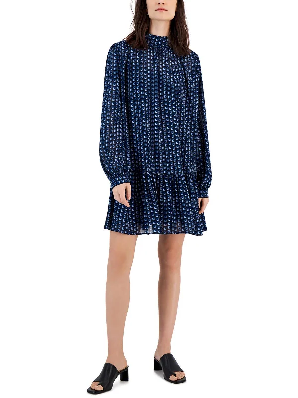 Womens Printed Polyester Shift Dress Step Ahead, Lead The Trend